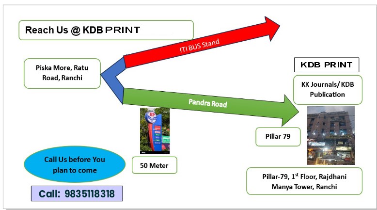 Map to KDB PRINT, Piska More, Ratu Road, Ranchi